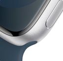 Apple Watch Series 9  (корпус - серебристый, 45mm ремешок Sport Band штормовой синий, размер M/L)— фото №2