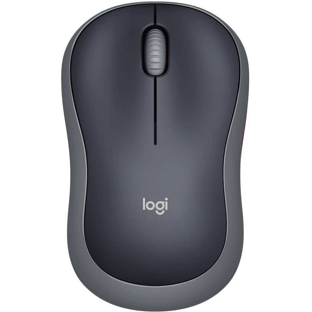 Мышь Logitech M185, беспроводная, черный+серый— фото №0