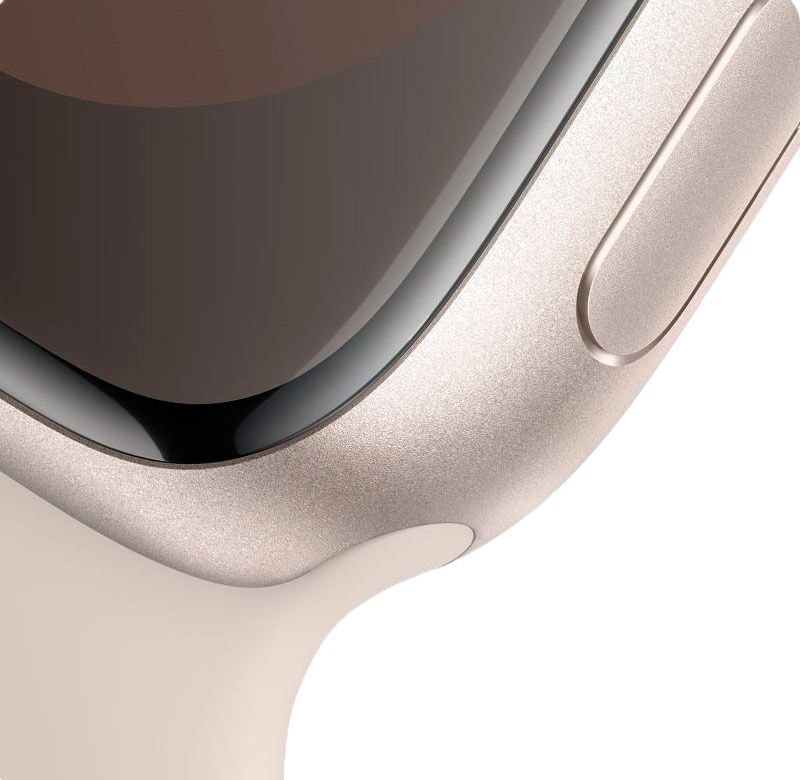 Apple Watch Series 9  (корпус - сияющая звезда, 41mm ремешок Sport Band сияющая звезда, размер S/M)— фото №2