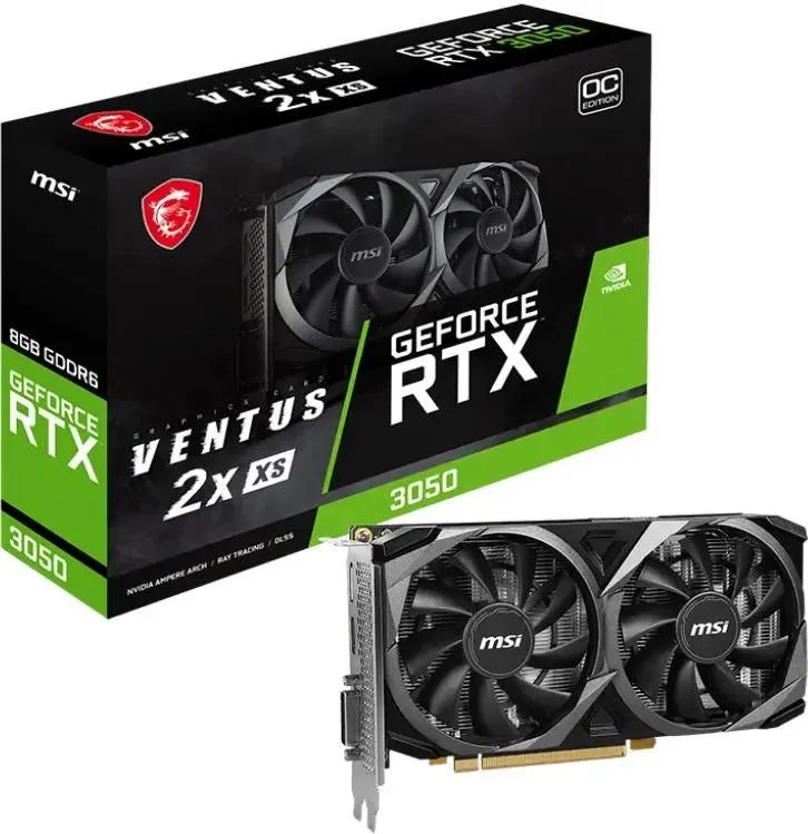 Видеокарта MSI GeForce RTX 3050 VENTUS 2X XS OC 8Gb— фото №4