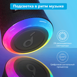 Акустическая система Anker SoundCore Flare 2, 20 Вт синий— фото №3