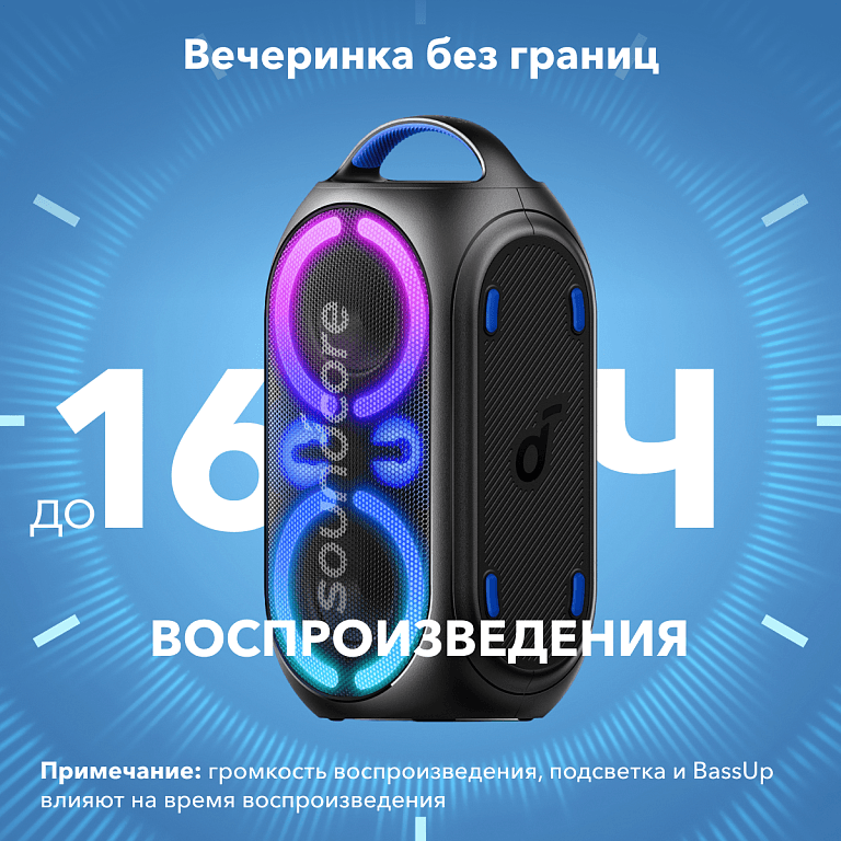 Акустическая система Anker SoundCore Rave Party 2, 20 Вт черный— фото №8