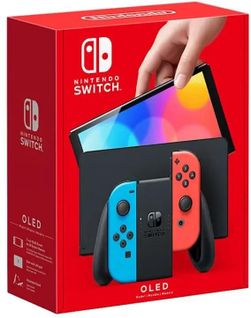 Игровая консоль Nintendo Switch OLED Neon— фото №4