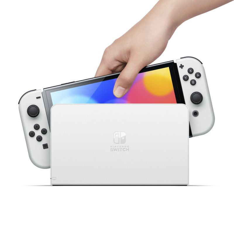 Игровая консоль Nintendo Switch OLED, белый— фото №2