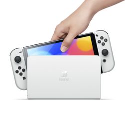 Игровая консоль Nintendo Switch OLED, белый— фото №2