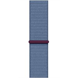 Apple Watch SE 2023 GPS  (корпус - серебристый, 44mm ремешок Sport Loop зимний синий)— фото №2