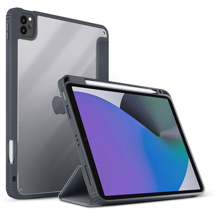 Чехол-книжка Uniq Moven для iPad Pro 11 (3-го поколения) (2021), полиуретан, серый— фото №3