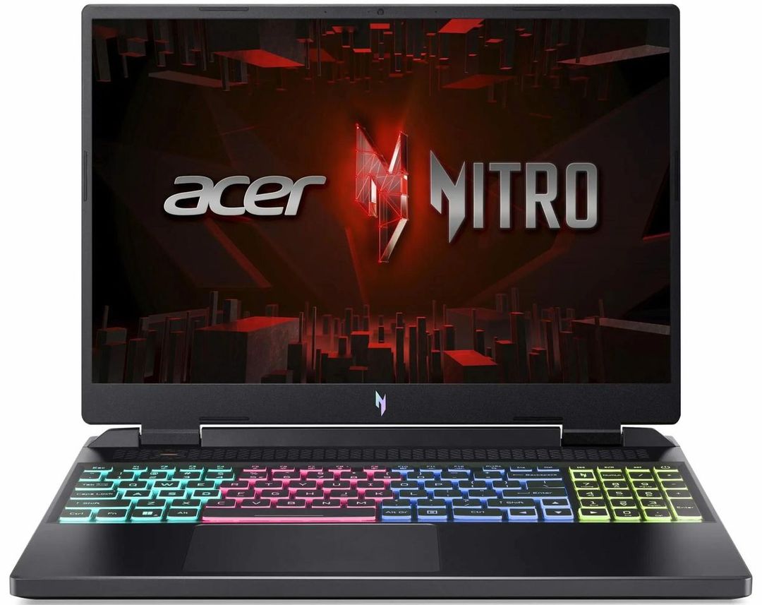 Ноутбук Acer Nitro 16 AN16-41 16″/Ryzen 9/32/SSD 1024/4070 для ноутбуков/no OS/черный— фото №0