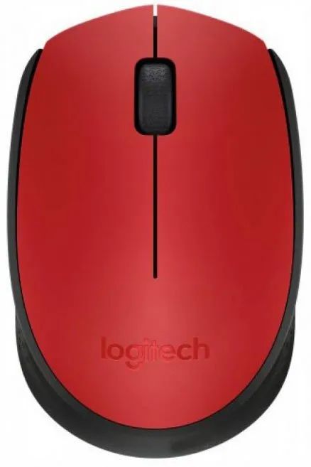 Мышь Logitech M171, беспроводная, красный— фото №0