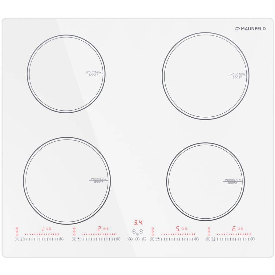 Варочная панель Maunfeld CVI594SWH индукционная белый— фото №0