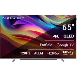 Телевизор Digma Pro QLED 65L, 65″, черный+серебристый— фото №0