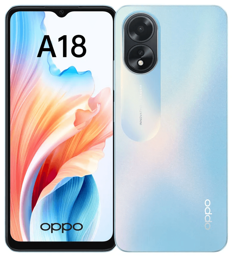 Смартфон OPPO A18 6.56″ 128Gb, голубой— фото №0