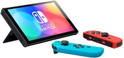 Игровая консоль Nintendo Switch OLED Neon— фото №3