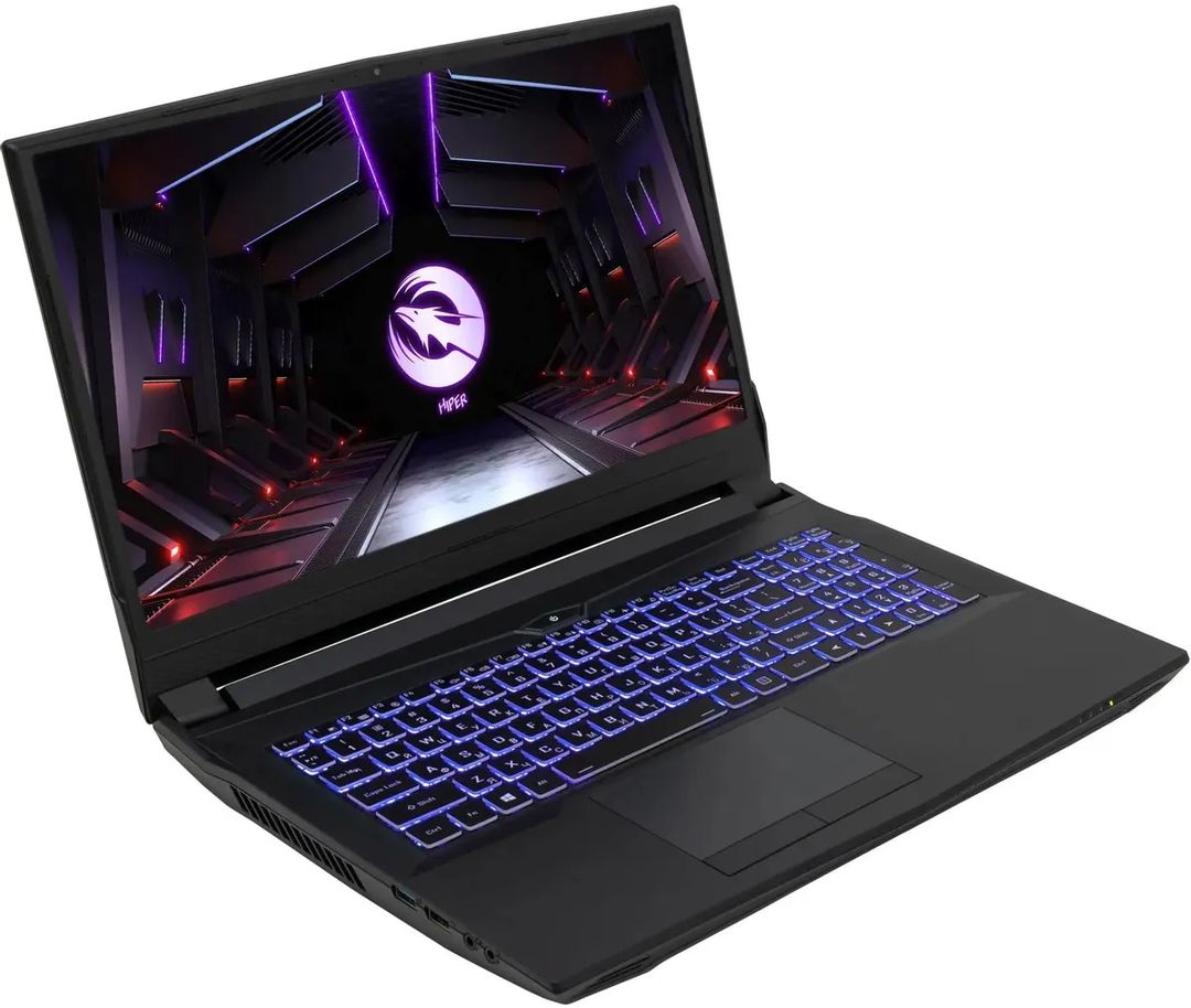 Ноутбук Hiper Gaming 16″/Core i7/32/SSD 2048/3070 для ноутбуков/no OS/черный— фото №1