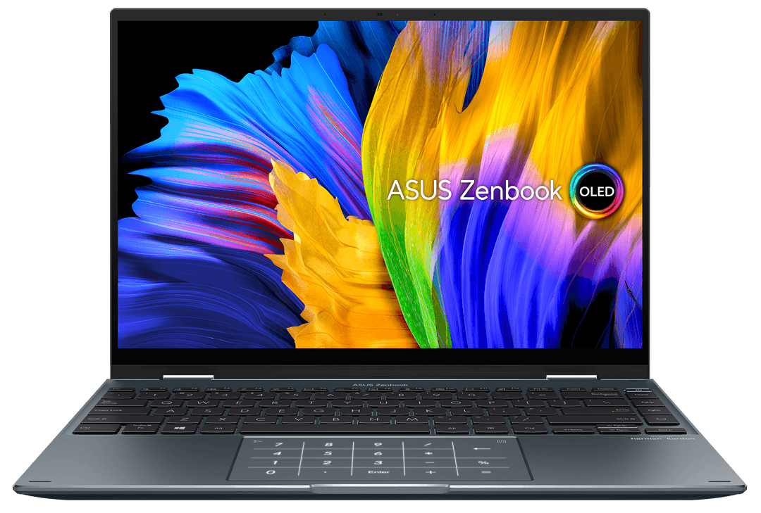 Ультрабук Asus ZenBook 14 Flip OLED UP5401ZA-KN012W 14″/Core i5/8/SSD 512/Iris Xe Graphics/Windows 11 Pro 64-bit/серый— фото №3