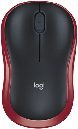 Мышь Logitech M185, беспроводная, красный— фото №0