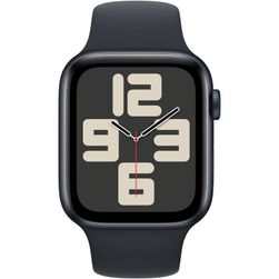 Apple Watch SE 2023 GPS  (корпус - темная ночь, 40mm ремешок Sport Band темная ночь, размер M/L)— фото №1