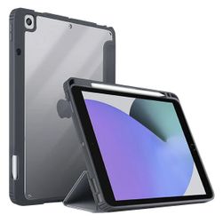 Чехол-книжка Uniq Moven для iPad 10.2″ (2019), полиуретан, серый— фото №0