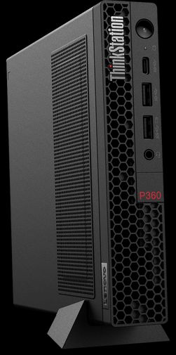 Неттоп Lenovo ThinkStation P360 Tiny, черный— фото №1