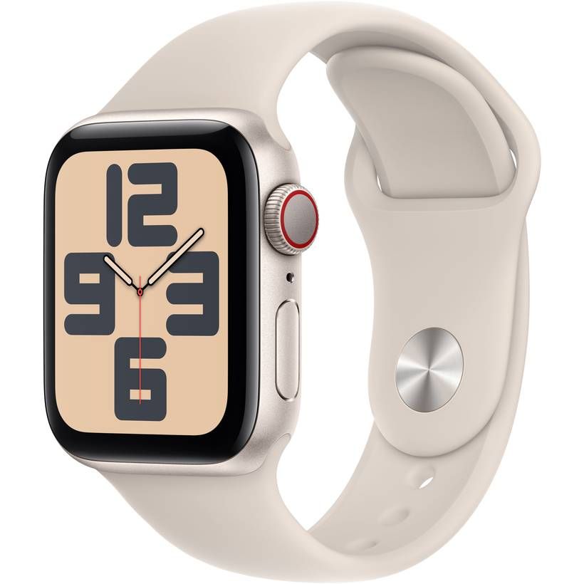 Apple Watch SE 2023 GPS  (корпус - сияющая звезда, 40mm ремешок Sport Band сияющая звезда, размер M/L)