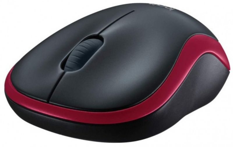 Мышь Logitech M185, беспроводная, красный— фото №1