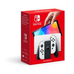 Игровая консоль Nintendo Switch OLED, белый— фото №1